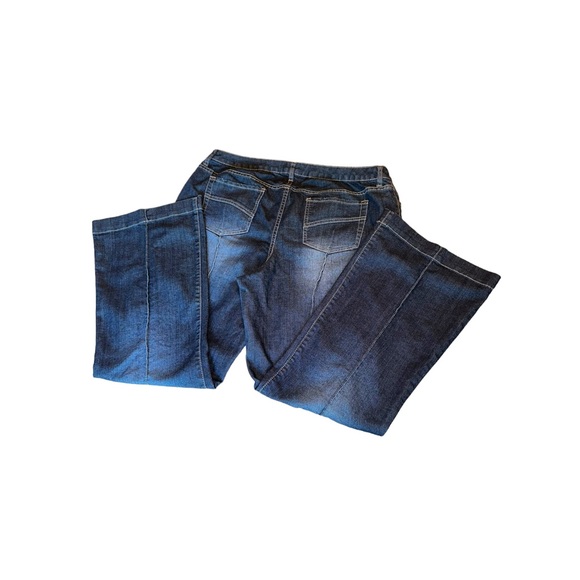 Fashion Bug Jeans Fashion Bug Wide Leg Jeans With Seams Down